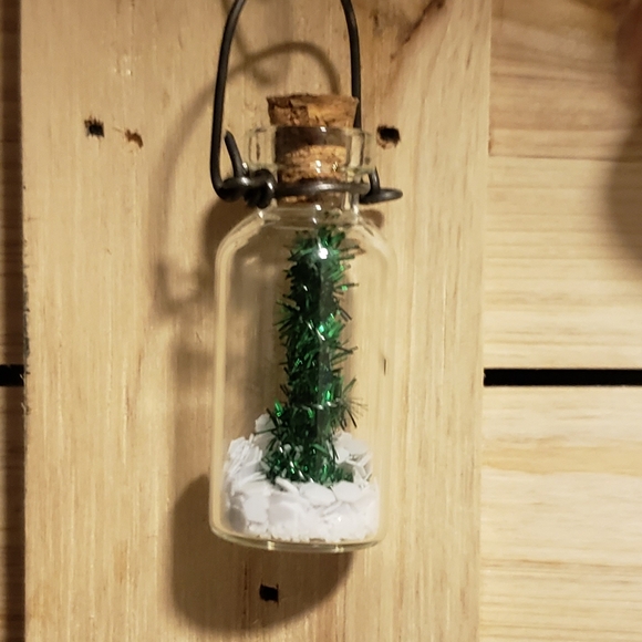 Miniature Christmas Tree in a Bottle Ornaments - Picture 7 of 10